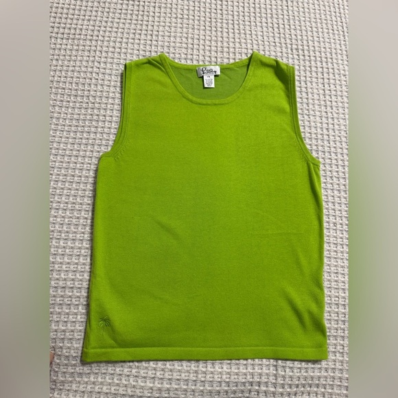 Lilly Pulitzer Bright Green Knit Top - Picture 1 of 8